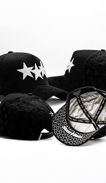 STAR HATS- tripie stars white