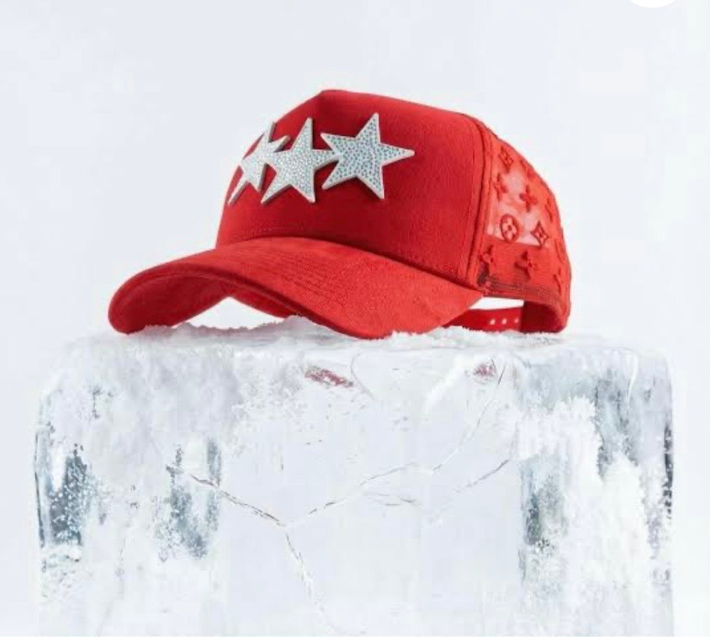 STAR HATS- tripie red stars